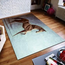 Horse & Floral Area Rug