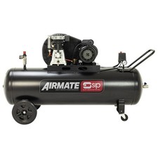 SIP 06477 Airmate Air Compressor with Wheels 200L Belt Drive Portable 3hp 2.2kW
