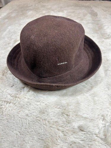 Vintage 90s kangol brown - vintage, wool