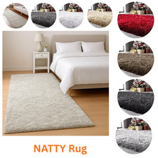 Shaggy Fluffy Carpet Rug – Ultra Soft Shimmer Design for Bedroom & Living Room
