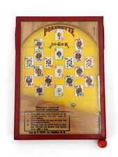 1930s Tabletop Game ~ Pokerette ~ Mini Bagatelle, Early Pinball - T. Cohn