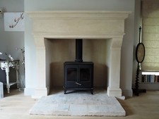 Bath stone limestone fireplace. Fire surround. Hand carved. 