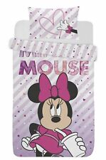 Disney Minnie Mouse Single Double Duvet Cover Reversible Bedding Set