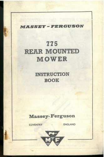 Massey ferguson 775 - massey, rear