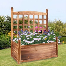 Wooden garden planter plant - wooden,