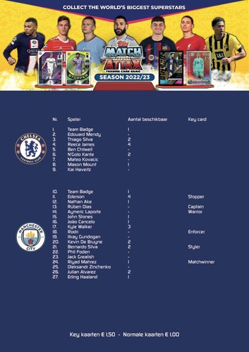 Topps match attax 2022 - match,