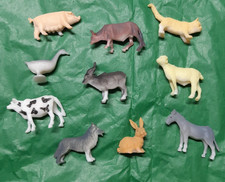 Plastic Farm Animal Models 10 Different Kids Small Toys Gifts