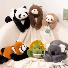 Weighted Long Arm Stuffed Animal Soft Fluffy Toy Bear Koala Raccoon Pillow Gift