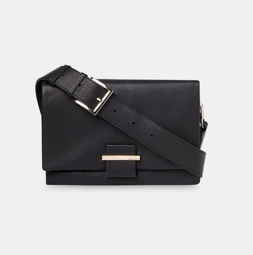 Whistles black cow leather teo - black,