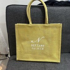 Neptune Fulham Jute Gift Bag Eco Friendly Reusable Shopping Tote
