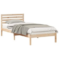 Bed Frame with Headboard Solid