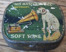 His Master's Voice HMV Gramophone Needles Tin And Needles Vintage 