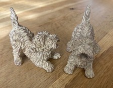 Pair of Next Charlie The Cockapoo  Ornaments Natural  small 8cm tall