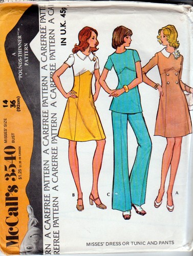 Vintage mccall 3540 sewing - 3540,