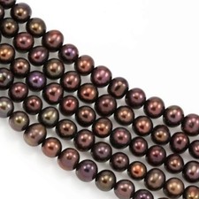 5-6 mm Near Round Black Blue