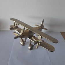 Plane retro art chrome - bi-plane,