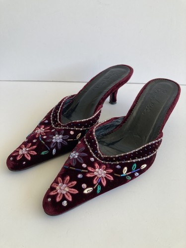 Boden purple velvet mules - purple,