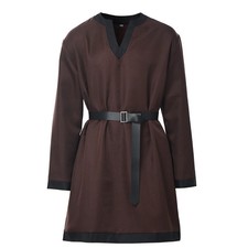 Medieval Knight Tunic For Men Viking Warrior Shirt Pirate LARP Halloween Tops UK