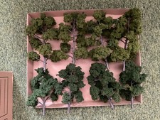 Model Trees collection, 8 larger trees, 7” to 8” & 7 smaller trees 4” to 5” tall