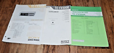 Sony TC FX500R Stereo Cassette Deck Service Manual Original Vintage 1982 RARE