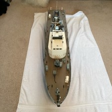 RC BOAT BORDER PATROL/GUN BOAT BRUSHLESS WATER COOLED LARGE 49”WORKING MODEL