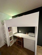 IKEA Smastad White Loft Bed