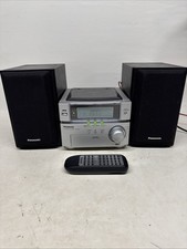 Panasonic CD Stereo System SA-PM01 + Remote, 2 speakers Tested Working