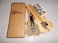 THE BEATLES APPLE WATCH TIMEPIECE WITH WOODEN GUITAR CASE AHDN PHOTO BOXED FAB !