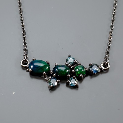 Handmade natural black opal - handmade,