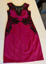 Cherry Lipsy Dress With Lace