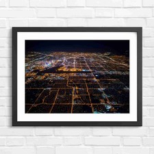 Las Vegas Night City Grid