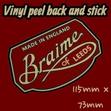 Braime Of Leeds vintage jug pourer Classic Vintage Oiler Vinyl Sticker England #