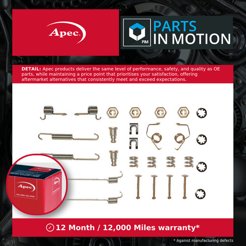 Brake shoe fitting kit fits - fitting,