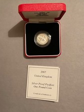 SILVER PROOF PIEDFORT £1 ONE