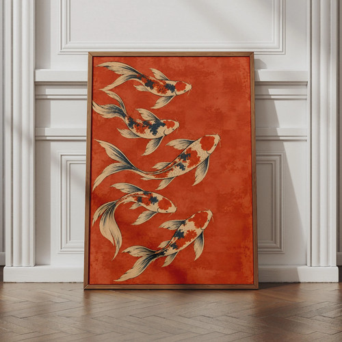 Koi fish japanese - wall, art