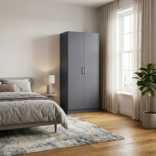 Dark Grey 2 Door Double