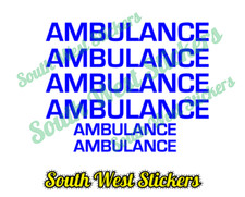 AMBULANCE  REFLECTIVE Sticker