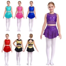 UK Girls Sequins Gymnastics