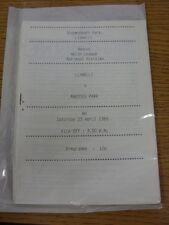 23/04/1988 Llanelli v Maesteg