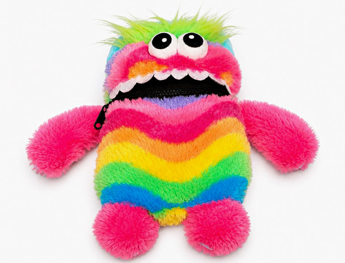 Rainbow worry monster plush - worry,