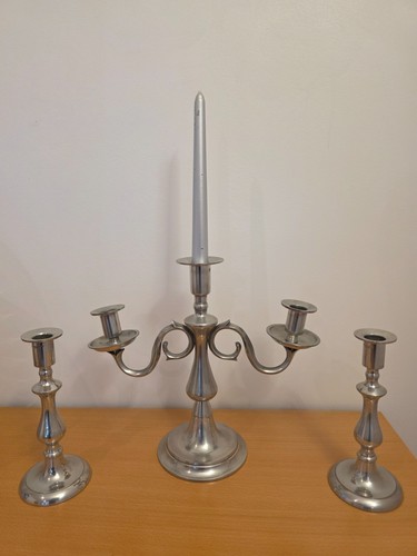 Intage pewter style arm - style, 3-arm