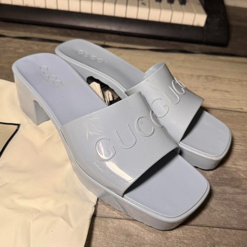 Gucci rubber slides - rubber,