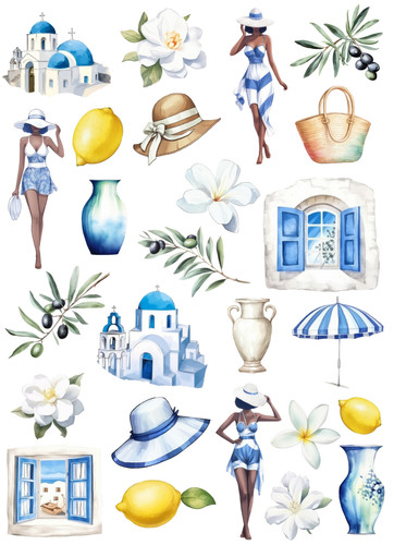 Summer greece sticker - greece,
