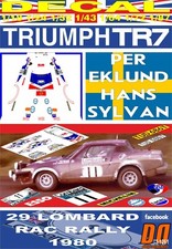DECAL TRIUMPH TR7 V8 P.EKLUND