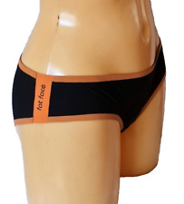 FAT FACE LADIES BLACK ORANGE BIKINI BOTTOM BRIEFS UV RASH GUARD SURFING UK 18