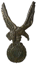 Spanish Army Paratroopers Beret Badge Bronze 2 Blades 60 mm Vintage Rare