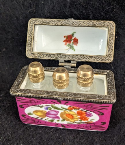 Vtg porcelain perfume bottle - porcelain,