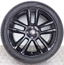 VAUXHALL CORSA D 17" BLACK ALLOY WHEEL FORTUNE TYRE 215/45ZR17 0P035K5