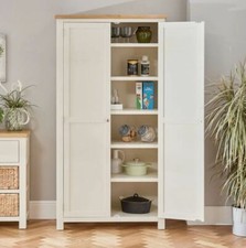 Cotswold Cream Painted Double Shaker Kitchen Pantry Cupboard - WT55-KIT