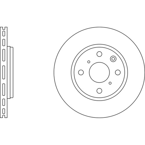 Brake discs vented for - 2x,